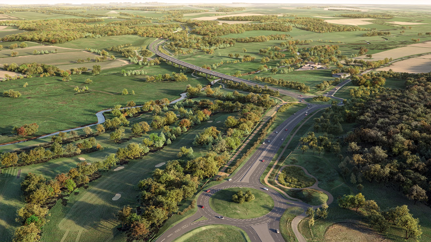 Proposed Norwich Western Link from Broadland Northway roundabout